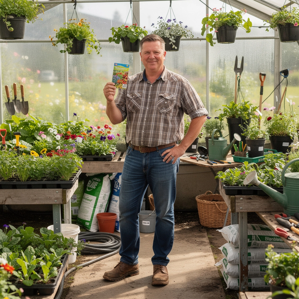 美しい花が咲く庭の風景、色とりどりの植物が植えられています。